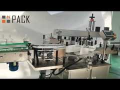 Macchina automatica di etichettatura di bottiglie di shampoo, detersivo, salsa d'olio e detersivo a due lati ad alta precisione