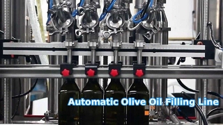 Etichettatrice automatica per tappatura riempimento olio d'oliva Linea di riempimento olio d'oliva