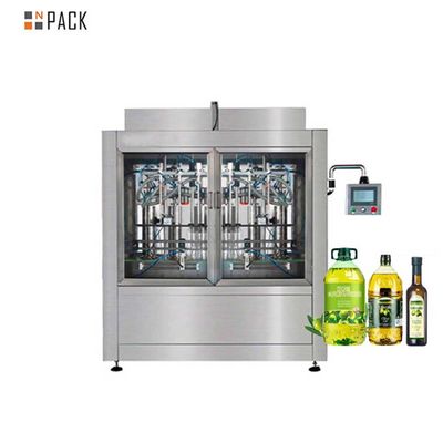 Npack automatico 2/4/6/8/10 teste lineare olio commestibile bottiglia di riempimento olio macchina di imballaggio
