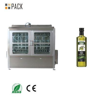 Macchina automatica di riempimento di bottiglie di vetro per olio d'oliva di qualità alimentare