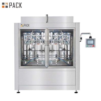 Macchina di riempimento a pistoni volumetrica automatica con sistema servo-driven inline multi-head