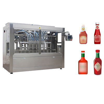 Npack Automatic Servo Motor Glass Jar Jam Sauce Sealing Filling Packing Machine