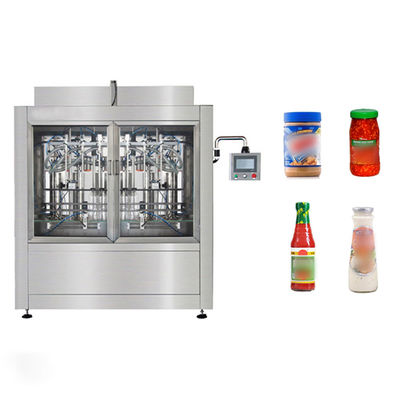 Macchina di riempimento automatico lineare 48-56 Bpm Bottiglia di vetro di plastica 250ml 500ml Bbq Salsa