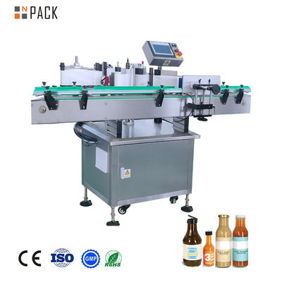 Npack Automatic Liquid/Sauce/Oil/Paste Sticker Labeling Machine per bottiglie rotonde di bevande
